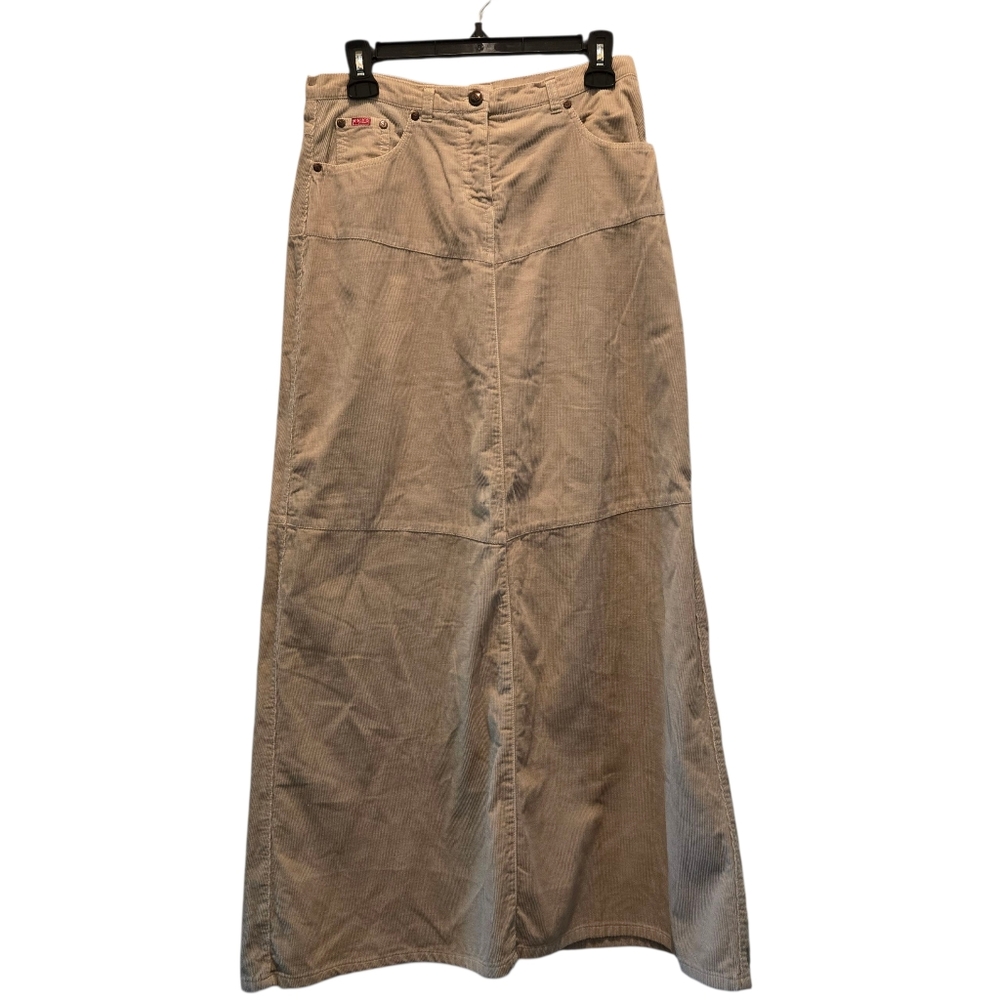 Onyx Tan Corduroy A-Line Maxi Skirt size 28